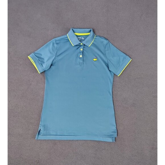 Masters Magnolia Lane Tech Women's Polo Sz (XS) 50+Upf Blue Short Sleeve Augusta - Picture 1 of 7